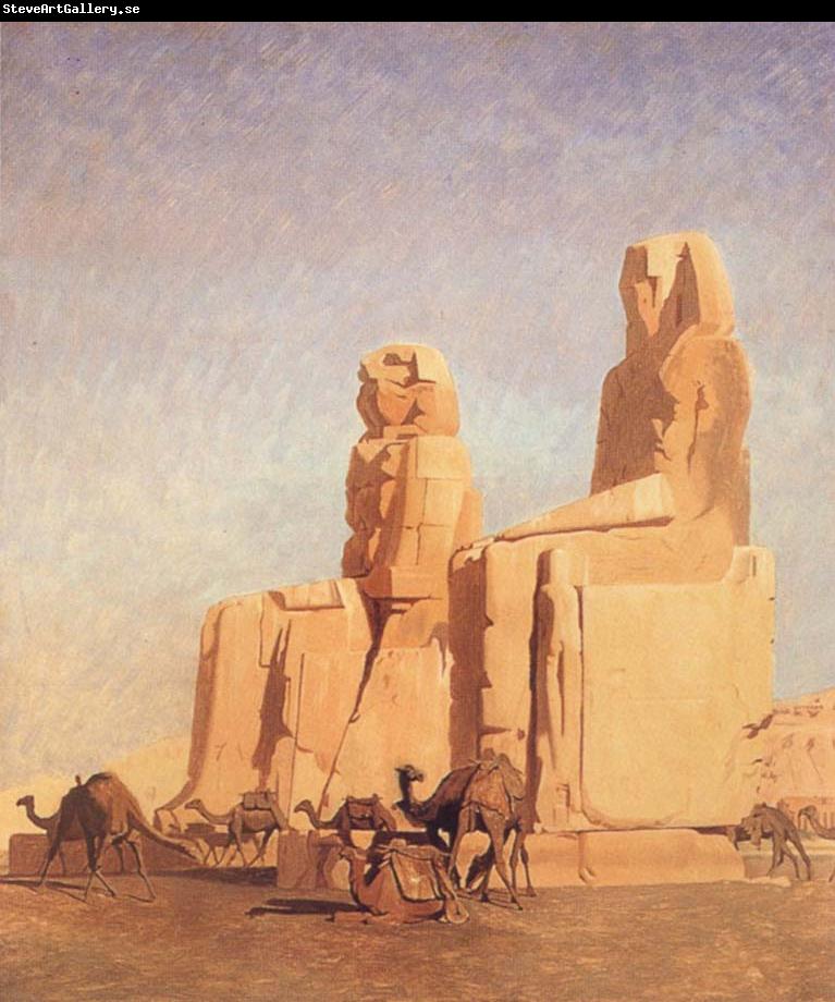 Jean Leon Gerome The Colossi of Thebes Memnon and Sesostris